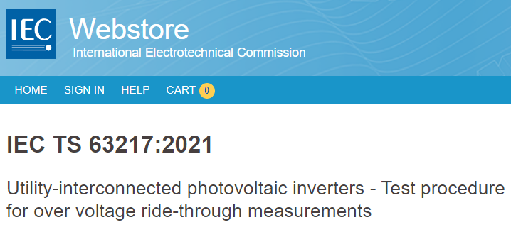 IEC TS on PV inverters led by Huaneng was released