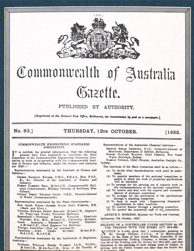 Standards Australia will embrace its 100th birthday